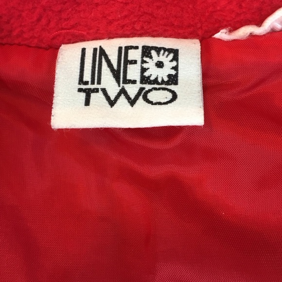 Line Two red fleece zip front western style vest - Picture 12 of 16